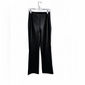 asos design size 6 Tall Black Faux Leather  Pants